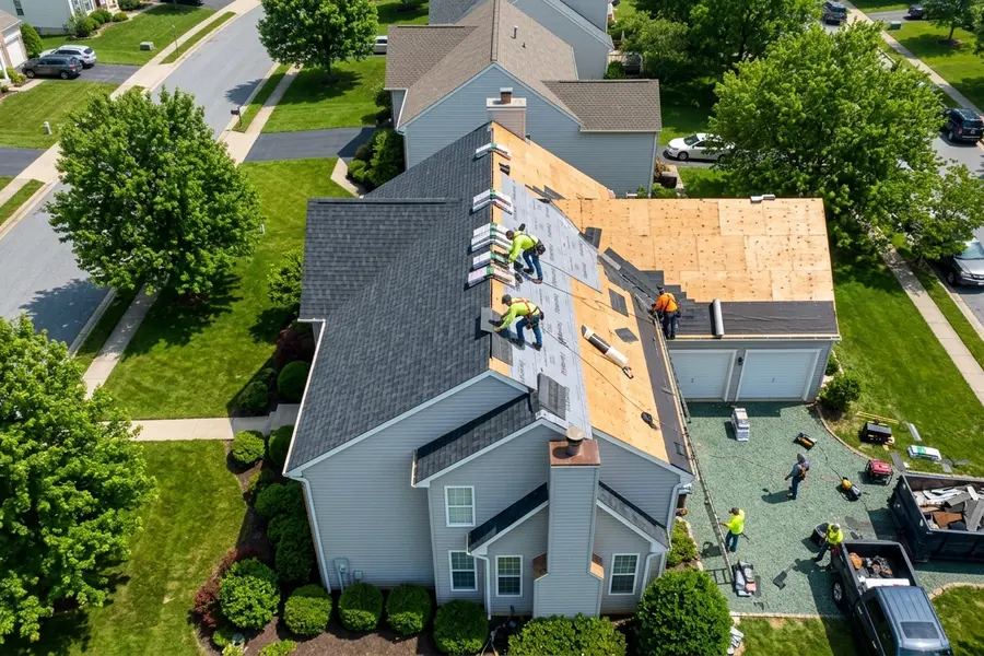 All American Home Improvement roof replacement in progress in Chandler